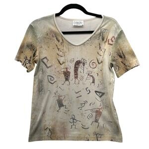 Cactus Bay Vintage Y2K Top Cream Medium